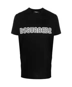 Футболка с логотипом Dsquared2, черный