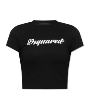 Футболка с логотипом Dsquared2, черный