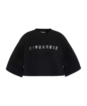 Футболка с логотипом Dsquared2, черный