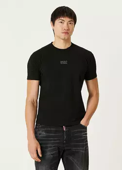 Футболка с логотипом Dsquared2, черный