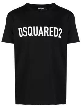 Футболка с логотипом Dsquared2, черный