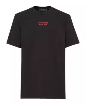 Футболка с логотипом Dsquared2, черный