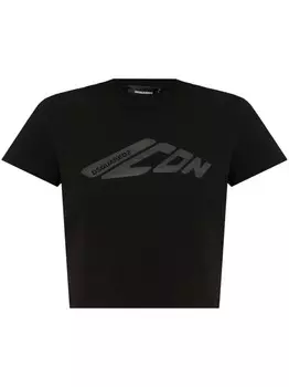 Футболка с логотипом DSQUARED2, черный