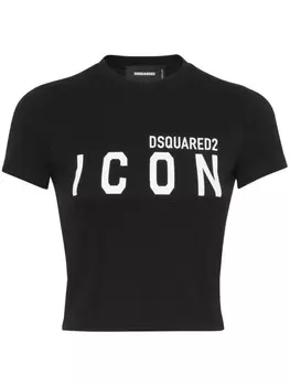 Футболка с логотипом DSQUARED2, черный