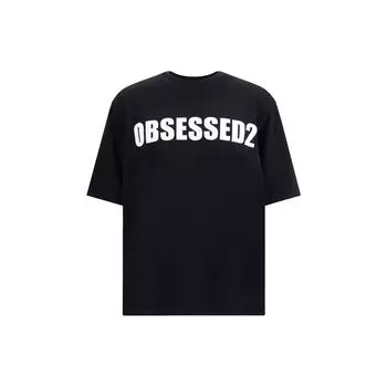 Футболка с логотипом Dsquared2, черный