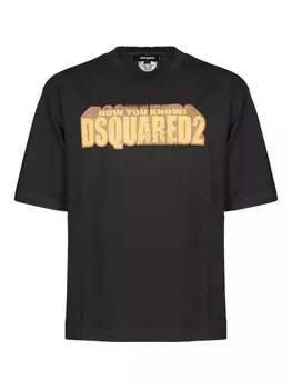Футболка с логотипом DSQUARED2, черный