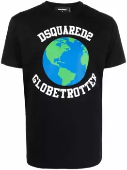 Футболка с логотипом DSQUARED2, черный
