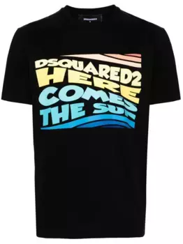 Футболка с логотипом DSQUARED2, черный