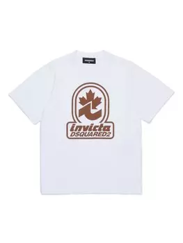 Футболка с логотипом DSQUARED2 KIDS, белый