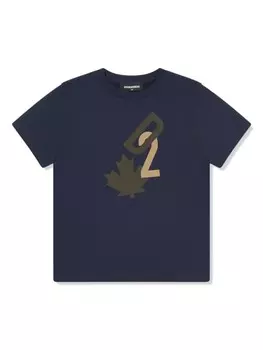 Футболка с логотипом DSQUARED2 KIDS, синий