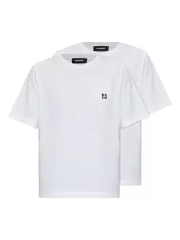 Футболка с логотипом DSQUARED2 (комплект из двух штук), белый