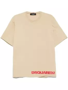 Футболка с логотипом DSQUARED2, нейтральный цвет