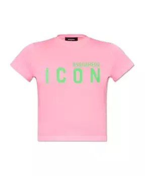 Футболка с логотипом Dsquared2, розовый