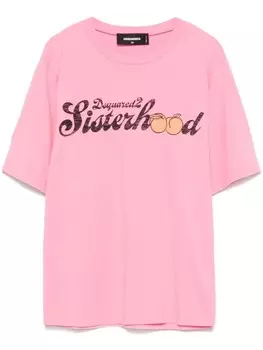 Футболка с логотипом DSQUARED2, розовый