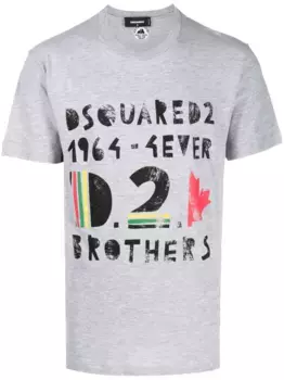 Футболка с логотипом DSQUARED2, серый