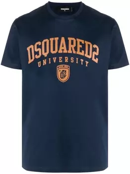 Футболка с логотипом Dsquared2, синий