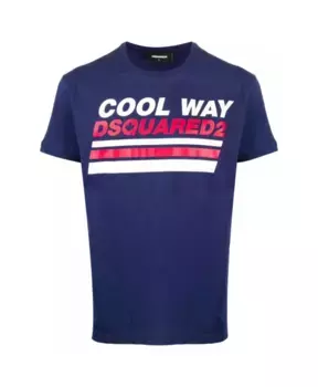Футболка с логотипом Dsquared2, синий