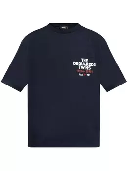 Футболка с логотипом DSQUARED2, синий
