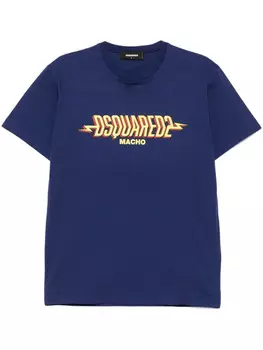 Футболка с логотипом DSQUARED2, синий