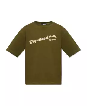 Футболка с логотипом Dsquared2, зеленый