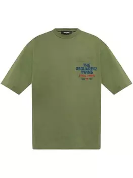 Футболка с логотипом DSQUARED2, зеленый