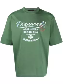 Футболка с логотипом DSQUARED2, зеленый