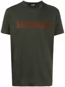 Футболка с логотипом DSQUARED2, зеленый