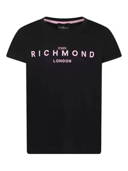 Футболка с логотипом Джона Ричмонда-младшего John Richmond Junior, черный