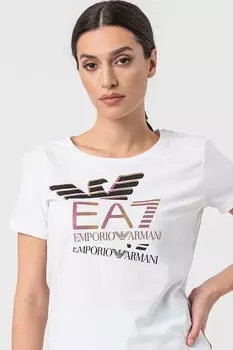 Футболка с логотипом Ea7, белый