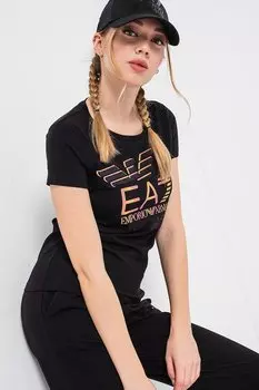 Футболка с логотипом Ea7, черный