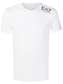 Футболка с логотипом Ea7 Emporio Armani, белый