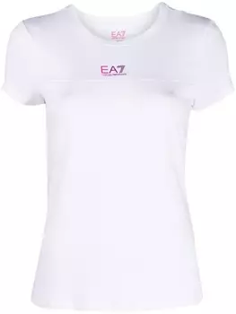 Футболка с логотипом Ea7 Emporio Armani, белый