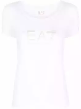 Футболка с логотипом Ea7 Emporio Armani, белый