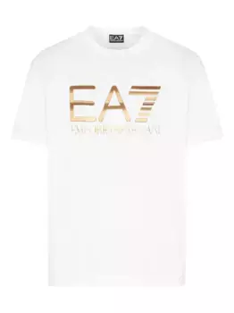Футболка с логотипом Ea7 Emporio Armani, белый
