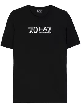 Футболка с логотипом Ea7 Emporio Armani, черный