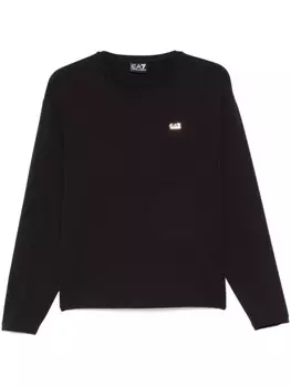 Футболка с логотипом Ea7 Emporio Armani, черный