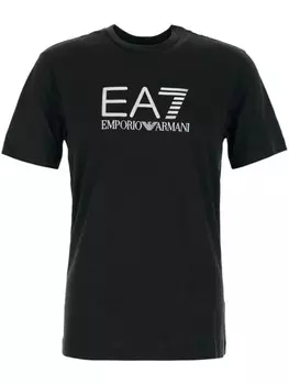 Футболка с логотипом Ea7 Emporio Armani, черный