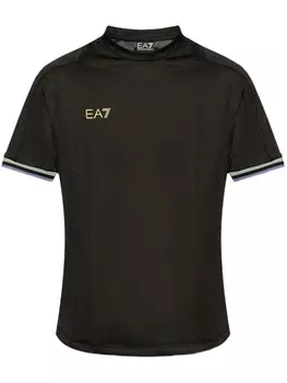 Футболка с логотипом Ea7 Emporio Armani, черный