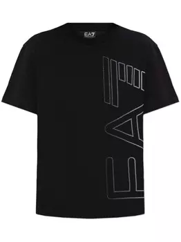 Футболка с логотипом Ea7 Emporio Armani, черный