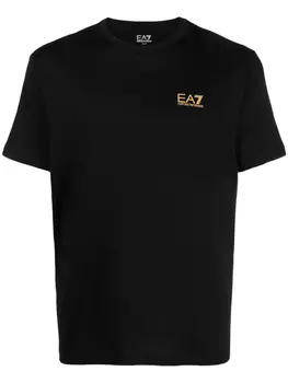 Футболка с логотипом Ea7 Emporio Armani, черный