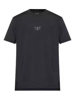 Футболка с логотипом Ea7 Emporio Armani, черный
