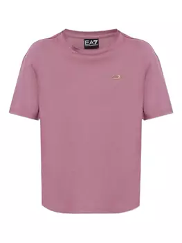 Футболка с логотипом Ea7 Emporio Armani, розовый