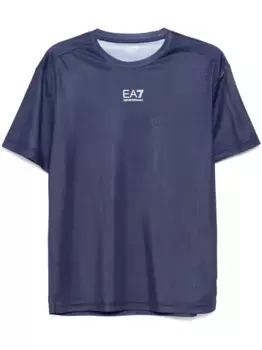 Футболка с логотипом Ea7 Emporio Armani, синий