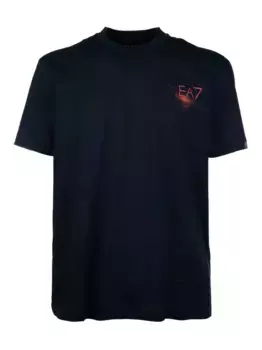 Футболка с логотипом Ea7 Emporio Armani, синий