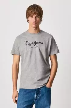 Футболка с логотипом Eggo Серая меланжевая Debenhams, серый