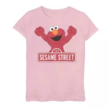Футболка с логотипом Elmo для девочек 7–16 лет «Улица Сезам» Licensed Character