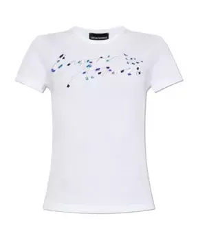Футболка с логотипом Emporio Armani, белый