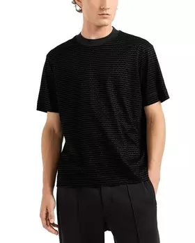 Футболка с логотипом Emporio Armani, черный