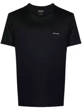 Футболка с логотипом EMPORIO ARMANI, черный