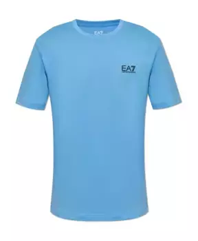 Футболка с логотипом Emporio Armani Ea7, синий